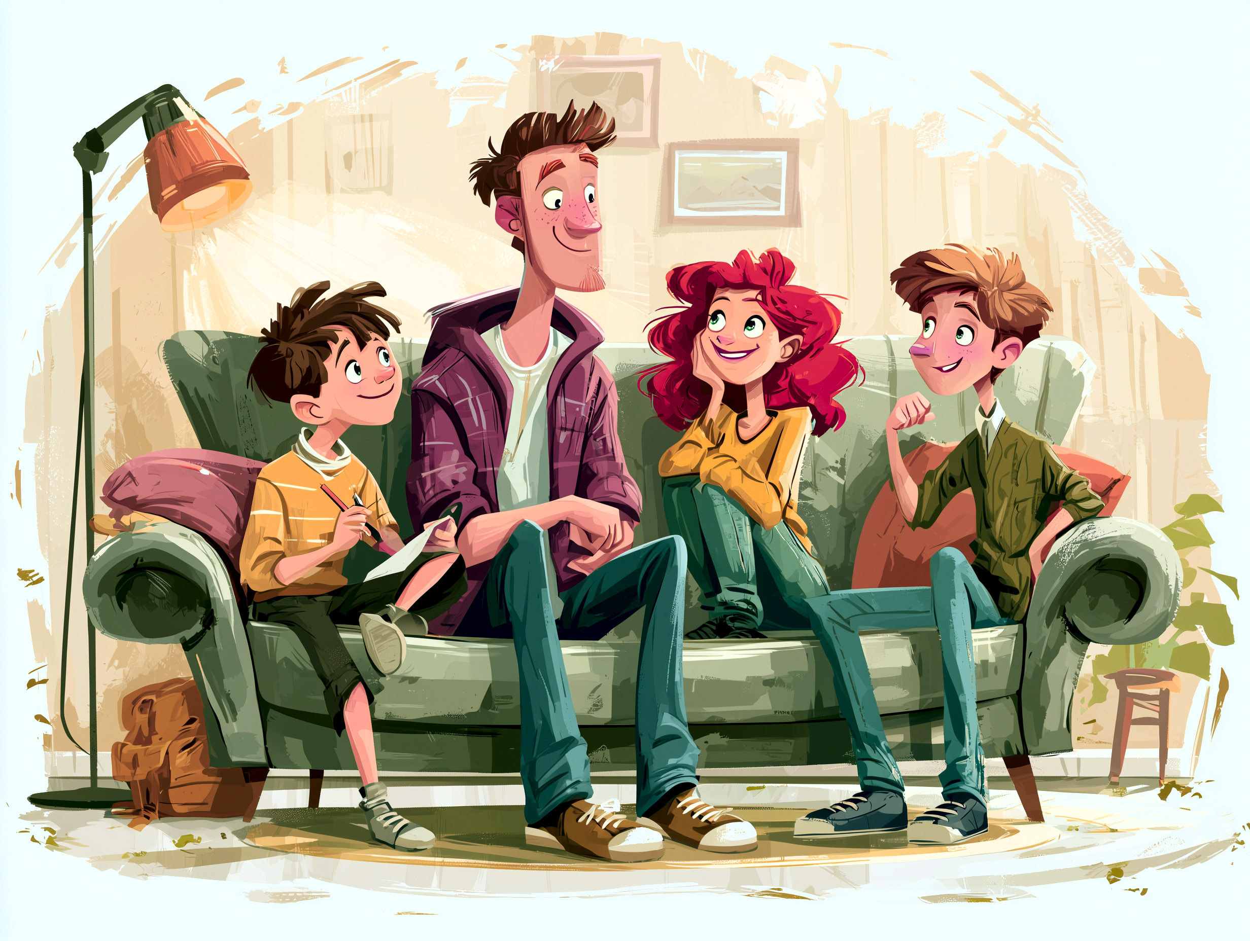 A family enjoying time together